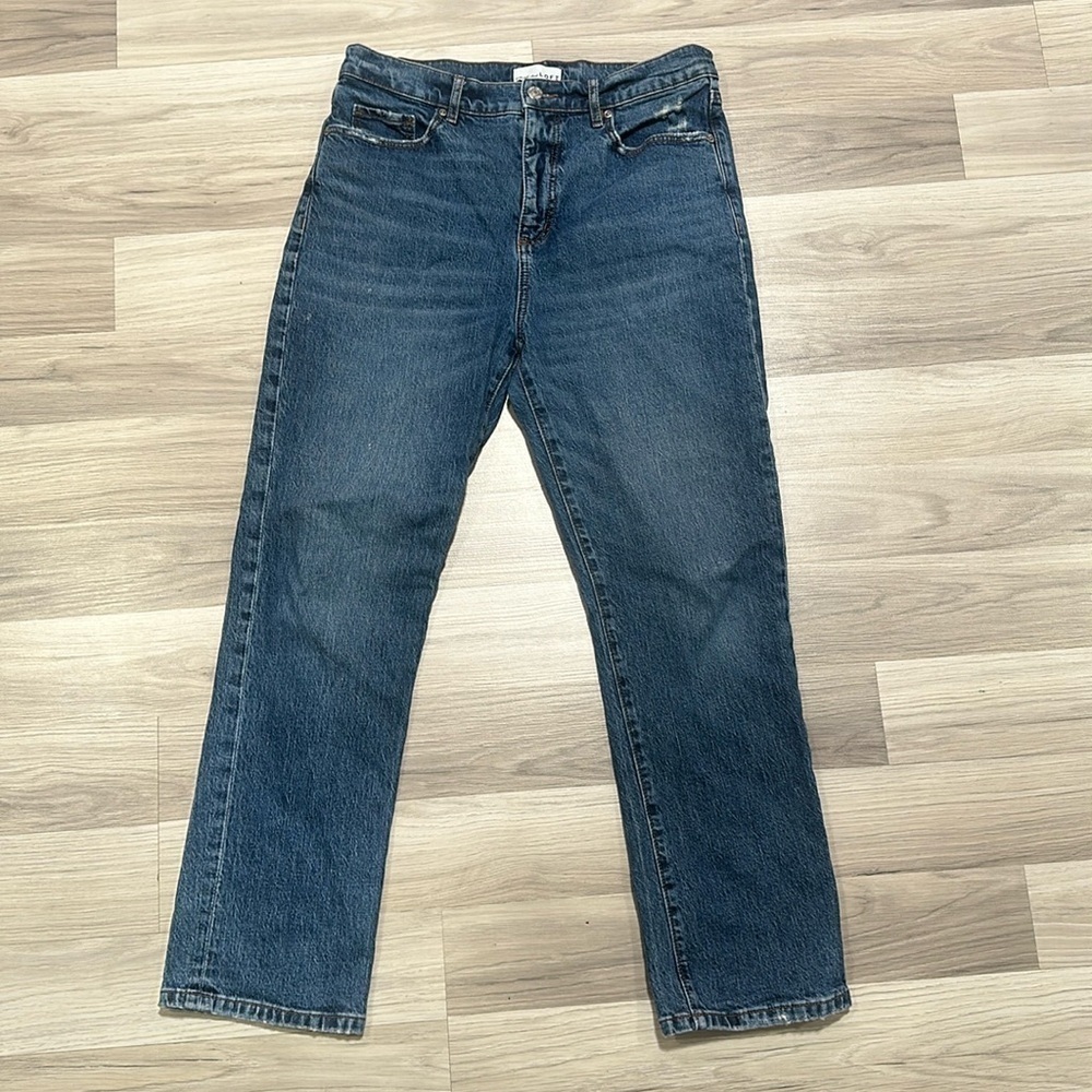 LOFT Women’s Straight Crop blue jeans Size 28/6 NC0082